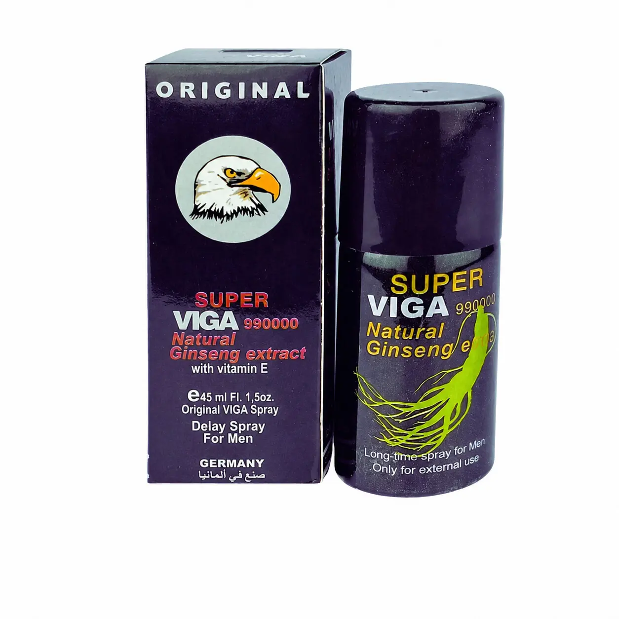 Super Viga 990000 Delay Spray 45ml প্যাকেট ও বোতল